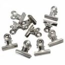 Kit com 12 Presilhas Grampo Metal para Unhas Pequeno - Modelagem Curvatura C