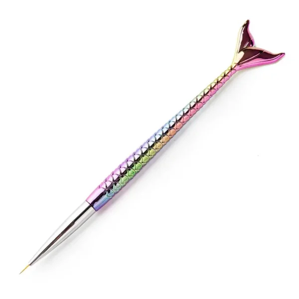 Pincel Fino Sereia para Decoração de Unhas - 17cm - Imagem 2