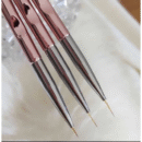 Kit com 3 Pincéis Finos Rosé - Kaisa