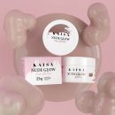 Gel KAISA para Alongamento de Unhas UV/LED – Construção e Resistência - NUDE GLOW C/ GLITTER