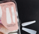 Postiça Bailarina Curvatura C Extra Longa KAISA – Transparente/Natural (100 Unidades)
