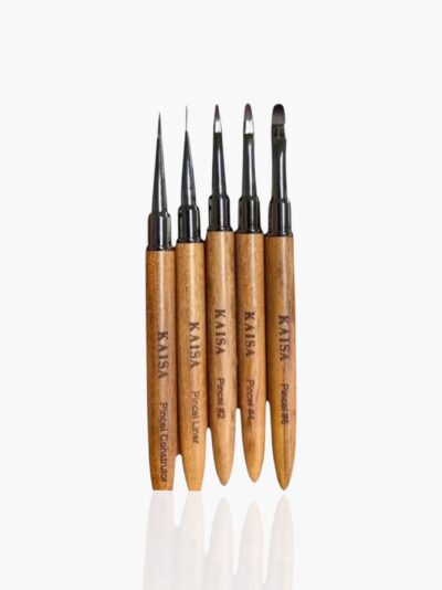 Pincel Para Gel Amadeirado KAISA – Precisão e Qualidade para Nail Designers!